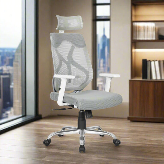 DECOIN Ergon Relax Ergonomic High Back Premium Executive Office Chair Grey