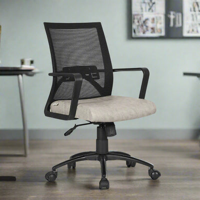 DECOIN Work Fit Ergonomic Medium Back Premium Executive Office Chair Combi