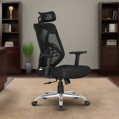 DECOIN Ergon Relax Ergonomic High Back Premium Executive Office Chair Black