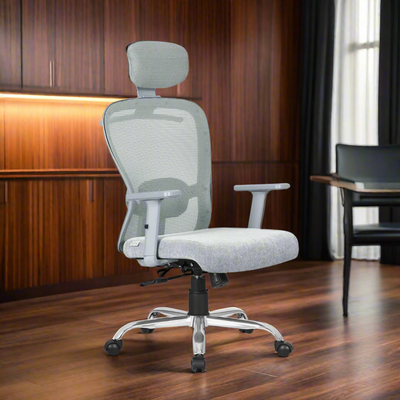 DECOIN Ergon Ergonomic High Back Premium Executive Office Chair Grey